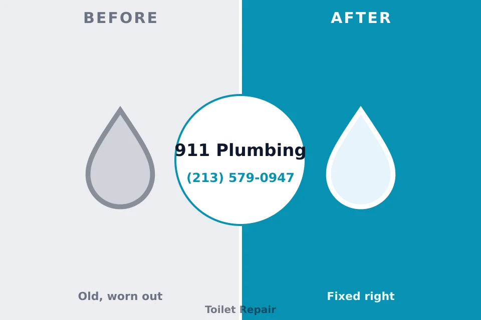 Before and after: plumbing repair Sullivan, OH